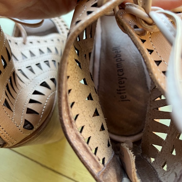 Jeffrey Campbell for Free People Radillo Wedge open toe lace up booties - Picture 12 of 14